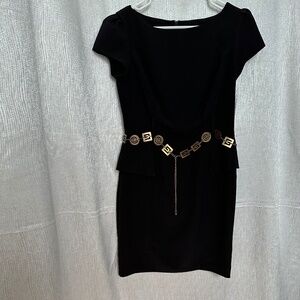 IZ Byer New short sleeve black dress, juniors size 11